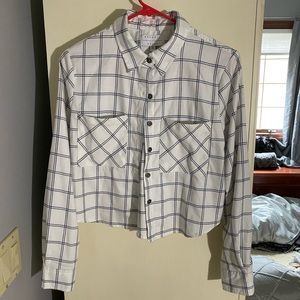 kendall and kylie button up crop top